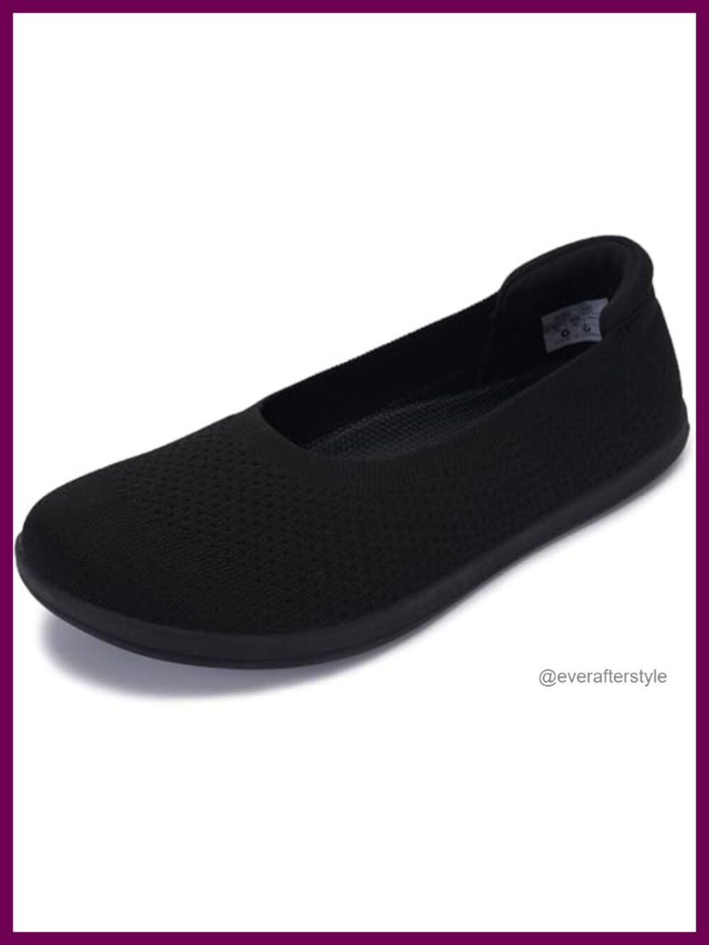 Wide Toe Box Barefoot Ballet Flats Knit Zero Drop Slip On Walking Shoe